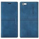 OKZone Funda para iPhone 6S Plus/6 Plus, Carcasa Libro con Tapa de Cuero Piel Wallet Case Flip Cover con Kickstand, Magnetica, Ranuras para Tarjetas para iPhone 6S Plus/6 Plus (5,5 Pulgadas) (Azul)