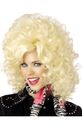 Para mujer Country Diva Rubia Peluca Dolly Parton Elegante Vestido Disfraz Accesorio