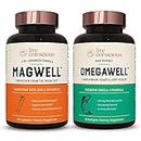 Live Conscious OmegaWell Fish Oil & MagWell Magnesium Zinc & Vitamin D3 | Bone & Heart Health, Immune System Support + Heart, Brain & Joint Support