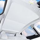 3NH® Sunshade for Tesla Model Y (2023, 2022, 2021) - Sunshade Roof Window Insulation UV Rays Protection Front and Rear Top Windows Sun Shade Skylight Reflective Covers (White)
