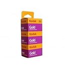 3 x Fotorollen Kodak Gold, ISO 200, 36 Aufnahmen, 35-mm-Spule, Farbe