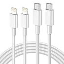 USB C to Lightning Cable [Apple MFi Certified] 2Pack 6FT iPhone Fast Charger Cable Power Delivery Type C Charging Cord Compatible with iPhone 14 13 13 Pro Max 12 12 Pro Max 11 XS XR X 8