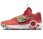 Nike Men's KD Trey 5 X Basketball Shoes (Univeristy Red/Metallic Gold, Numeric_10_Point_5)