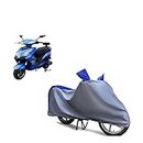 EGAL Compatible for Varients Crayon Motors Envy BS6 Scooty Motorcyle Scooter Body Cover Waterproof Resistant UV Dustproof Two Wheeler Heavy Duty Rani Indoor Outdoor Parking (Blue Gary)