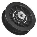 BERPSE 539110311 Flat Idler Pulley Compatible with Husqvarna, Craftsman and Poulan Mower, Fits MZ6125 RZ3016 RZ4219 RZ4619, Replaces 539-110311, 14259, 84005748 (1)