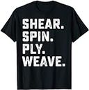 keoStore Knitter Yarn Lover Weaving Shearing Spinning Knitting Craft ds1174 T-Shirt Black