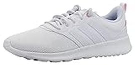 adidas Women's QT Racer 2.0 Running Shoe White/White/Clear Pink 8 M US