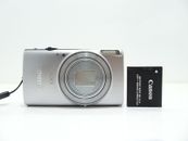Cámara digital Canon IXY 640 PowerShot Elph 350 HS 20,2 MP plateada con batería.