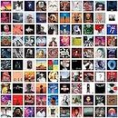 100 Pcs Music Album Cover Posters Aesthetic Pictures Wall Collage Kit 12.5x12.5cm Music Band Rapper Posters
