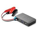 HALO Bolt Compact Portable Car Battery Jump Starter with USB Ports to Charge Devices - Silver Graphite