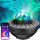 Galaxy Projector, Star Projector for Bedroom, Night Light Projector for Kids Home Gaming Room Decor Gifts, Bluetooth Speaker for Music, 21 Light Effects, Remote Control with Timer, APP
