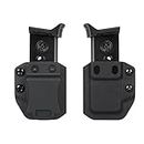 Aecktech 2 Pack Universal .380 ACP Single Stack Mag Carrier IWB/OWB Magazine Holster for Right & Left Hand Ambidextrous Concealed Carry