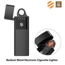 BEEBEST Metal Electronic Cigarette Lighter Windproof Gadgets Men Secure No Fire