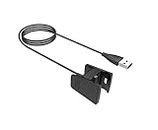 MASKED USB Charger Cable Compatible with Fitbit Charge 2 - Replacement USB Cable (Black)
