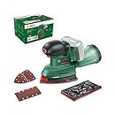 Bosch Home & Garden 18V Cordless Multi Detail Sander Without Battery, Inc 1x Iron and Rectangle Shaped Sanding Paper, Dust Box, Rotatable Plate (UniversalSander 18V-10)