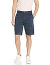 Amazon Essentials Pantalón corto cargo de corte clásico (disponible en tallas grandes y largos especiales) Hombre, Azul Marino, 36W