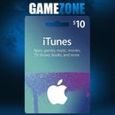iTunes Gift Card $10 USD USA Apple iTunes 10 Dollars United States