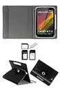 Hello Zone with Free Sim Adapter Kit Samsung Galaxy Tab E 360� Rotating 10� Inch Flip Case Cover Book Cover -Black