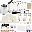 Complete Candle Making Kits for Adults Beginners,DIY Candle Making Supplies Include Soy Wax,Wax Melter,Scents,Dyes,Wicks,Wicks Sticker,Candle Tins & More-Full Candle Making Set - Arts & Crafts Kits