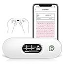 Wellue DuoEK-S Personal ECG Monitor, Bluetooth Wireless Portable Heart Monitors with 0.96 inch OLED Screen, 30s - 5 Min Monitoring, Heart Rate Monitors, APP for iOS & Android