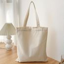 Minimalist Solid Color Canvas Shoulder Bag, All-match Daily Use Handbag, Lightweight Carry On Bag For Women