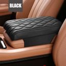 PU Leather Car Center Console Armrest Cushion Pad Mat Cover Accessories Black AU