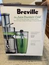 Breville BJE430SIL Juice Fountain Cold Juicer Silver Used Twice See Description
