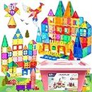 KIPA GAMING MagPlay 60pcs Magnetic Building Tiles & Blocks - Open-Ended Creative Learning Educational Toys for Kids Ages 3+ | Made in India, Multicolor