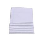 ARTCCOT® Men's Prayer Plain Rumal| 46 x 46 cms | 6 pcs/Pack | (Cloud White) Design Exclusive Collection Hanky. Specially used during Prayers.