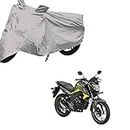 Mototrance Essentials Silver Bike Cover for Honda CB Hornet 160R | Water Resistant and Heat Resistant | Mirror Pockets | Prevents Rusting of Engine | Bike Accessories (Silver)