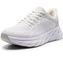 Harvest Land Women's Running Shoes Tennis Walking Sneakers Gym Non Slip Lightweight Jogging Sports Workout Fitness Shoes White US7