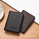 Leather Mini Money Bag Men Wallet ID Card cover Business Card Holder Coin Purse