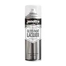 JENOLITE Clear Lacquer Spray Paint | GLOSS | 500ml | Crystal Clear Finish for DIY, Trade, Automotive | Clear Varnish | Protects Surface & Paintwork from Corrosion, UV Damage | Non-Yellowing Sealer