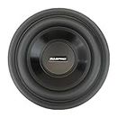 Baspro Sw-1001X 10-Inch Long Through Double Magnet 4-Ohms Subwoofer With 1800W Peak Power For Basstube, Enclosures, Diy Projects Etc. - Black