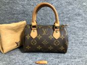 Authentic Louis Vuitton Monogram Hand Bag Mini speedy M41534