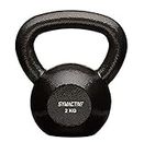 Amazon Brand - Symactive Solid Cast Iron Kettlebell for Gym Exercises, 2 kg