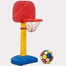 Baybee Multi Activity Sports Basketball for Kids/Outdoor & Indoor Games for Kids/Adjustable Basketball Set Toys with Ball |Basketball Stand Set Toys Kids Basket Ball for Babies (Basketball)