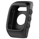 MOTONG Silicone Protective Case Cover Shell for Polar M400 M430 (Silicone Black)