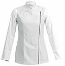 MixStuff Women's White Full Sleeves Medium Chef Coat's (Chef Jacket) Industrial & Scientific/Work Utility & Safety Clothing