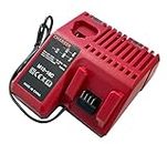 CYDZ® Remplacer Chargeur pour Milwaukee M18 M12 18V 220V Li-ION Tool Battery 48-59-1812 48-59-1807 48-59-1806 48-59-1840 2710-20
