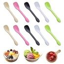 500Pcs Plastic Spoons, LIOUCBD Premium Disposable Spoons, Durable Plastic Cutlery, Multi-colored Tasting Spoons for Party Supply Weddings Catering Food Stands Picnics Big Event Daily Use (4*0.9 inch)