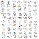 IHUIXINHE 150 Pcs Animal Shaped Paper Clips, Fun Cute Bookmark Clips of Assorted Colors and Animal Shaped for Kids, Students, Office Supplies, Document Organizing, Random Color Pattern