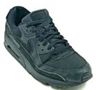 Nike Air Max 90 Para hombres Tenis 9.5 Triple Negro Cuero Zapatos para Correr CN8490-003