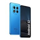 Ulefone Note 15 Mobile Phones SIM Free Unlocked, up to 5GB RAM 32GB ROM, Android 12 Smartphone, Dual SIM Dual Standby, 3-Card Slot, 6.22 inch Screen, 4000mAh, 8MP+5MP, Face Unlock, UK Version, Blue