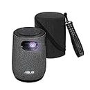 ASUS ZenBeam Latte L1 Portable LED Projector – Full HD Supported, Sound by Harman Kardon, 10 W Bluetooth Speaker, 3-Hour Video Playback, Wireless Projection, Built-in Battery, USB Type-A, HDMI