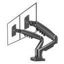 Dual Monitor Desk Mount Stand Adjustable Spring Vesa Arms With C Clam OBF
