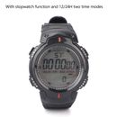 (Black)Digital Watch Waterproof Outdoor Sports Electronic Watches For Men AGS