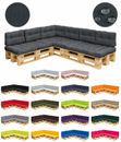 Cojín de palet set sofá palet acolchado de palets cojín de asiento cojín trasero 120x80cm