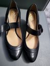 Clark’s Active Air Women's Black Leather Court Shoes Size UK 6.5D