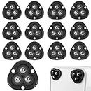 12 PCS Self Adhesive Mini Caster Wheels 360° Rotation, Mini Appliance Wheels Stick On, Stickable Casters Wheels Peel and Swivel for Kitchen Appliance Small Furniture Trash Can Storage Box Coffee Maker